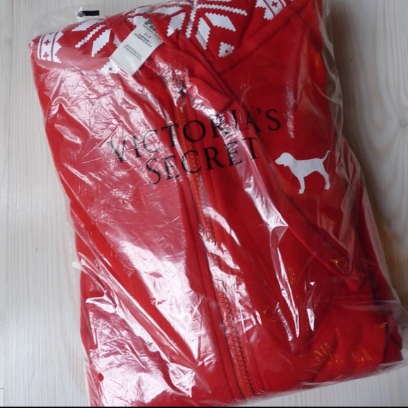 New Victoria's Secret PINK Sherpa Onesie - Medium - Picture 2 of 2